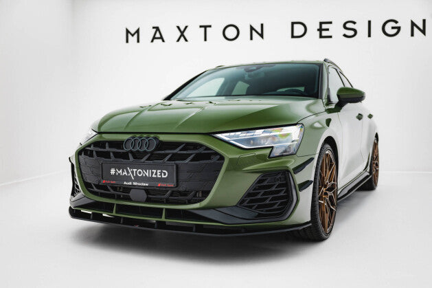 Street Pro Cup Spoilerlippe Front Ansatz für Audi S3 / A3 S-line 8Y Facelift Maxton Design
