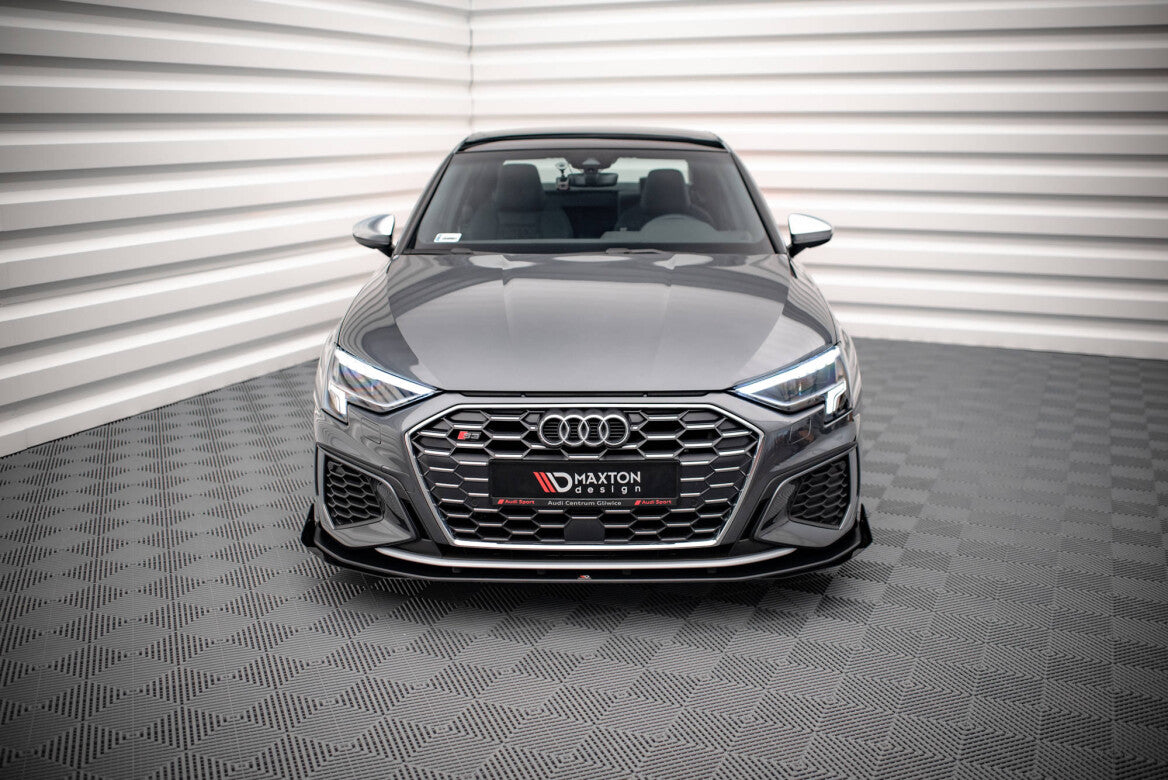 Street Pro Cup Spoilerlippe Front Ansatz für Audi S3 / A3 S-Line 8Y   Maxton Design