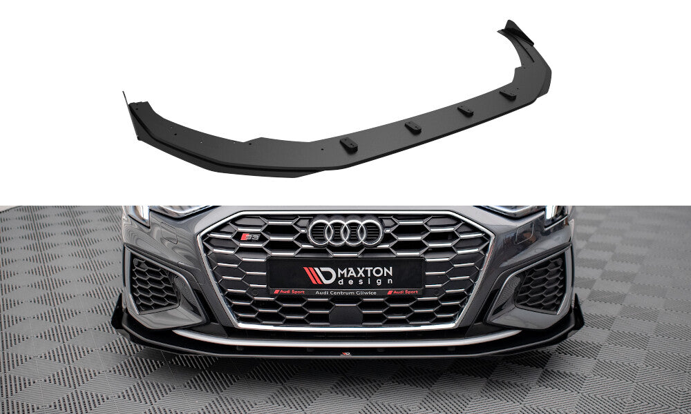 Street Pro Cup Spoilerlippe Front Ansatz für Audi S3 / A3 S-Line 8Y   Maxton Design