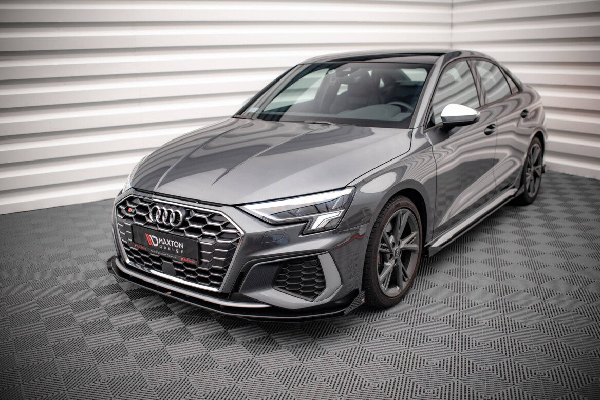 Street Pro Cup Spoilerlippe Front Ansatz für Audi S3 / A3 S-Line 8Y   Maxton Design