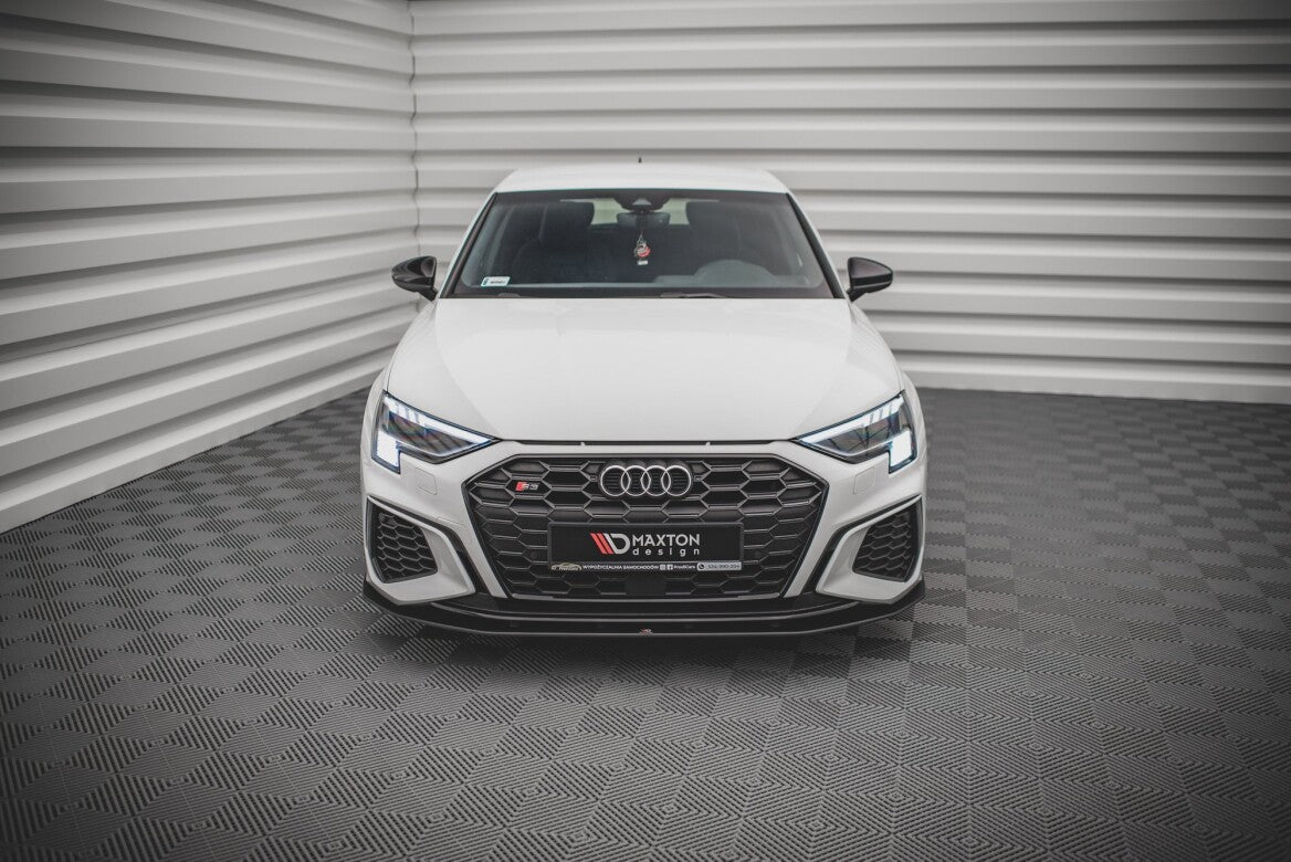 Street Pro Cup Spoilerlippe Front Ansatz für Audi S3 / A3 S-Line 8Y   Maxton Design