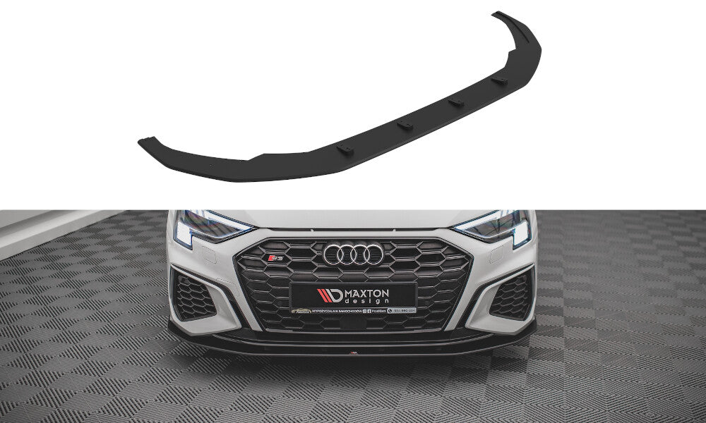 Street Pro Cup Spoilerlippe Front Ansatz für Audi S3 / A3 S-Line 8Y   Maxton Design