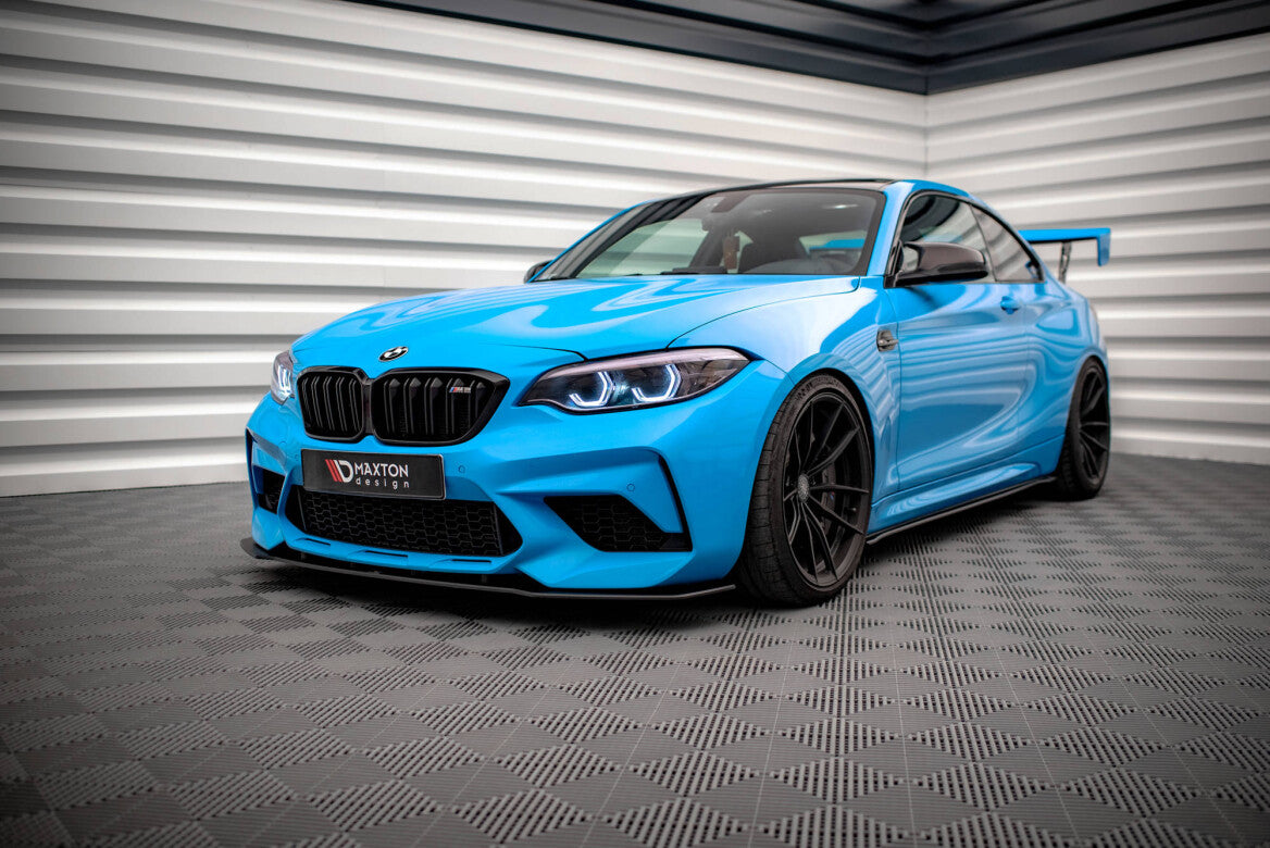 Street Pro Cup Spoilerlippe Front Ansatz für BMW M2 Competition F87 Maxton Design