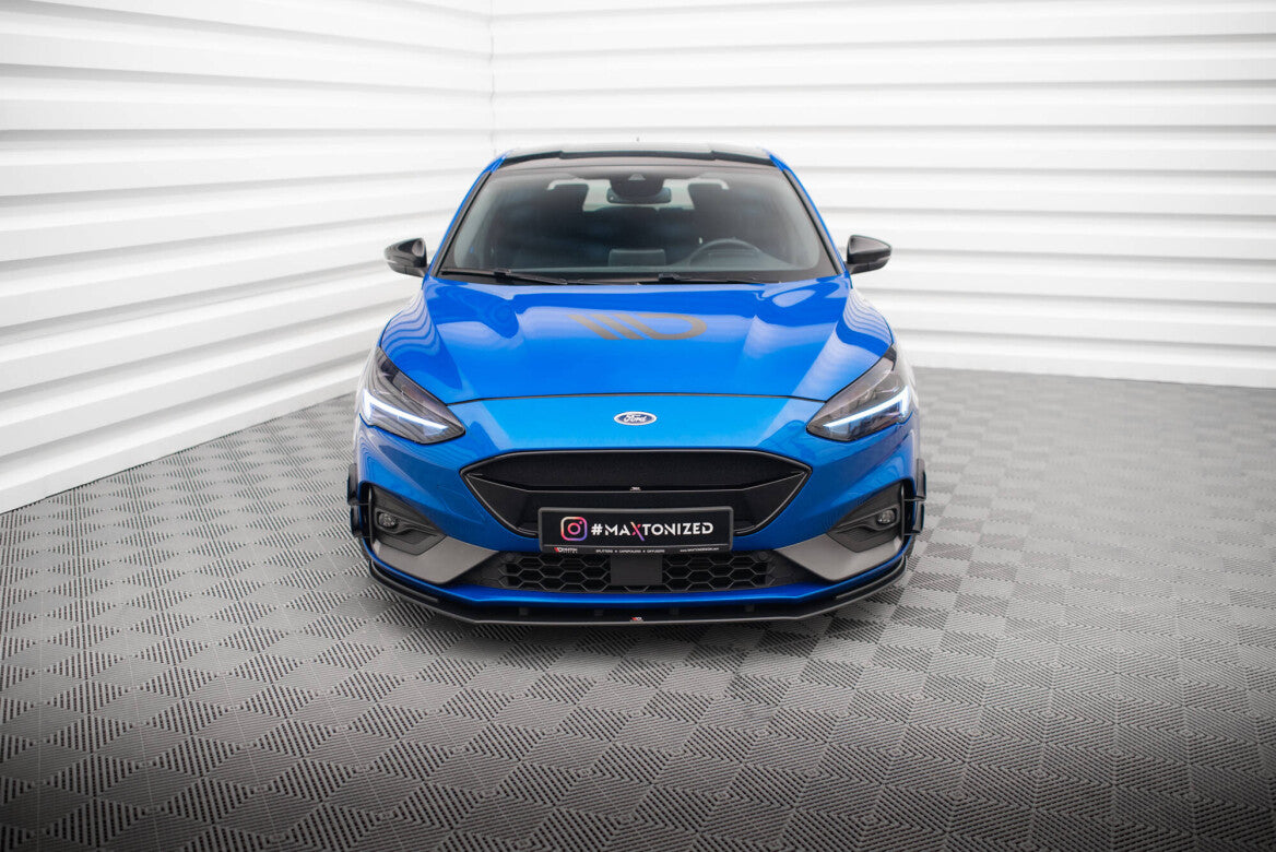 Street Pro Cup Spoilerlippe Front Ansatz für Ford Focus ST / ST-Line Mk4 Maxton Design