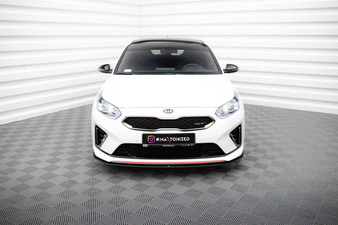 Street Pro Cup Spoilerlippe Front Ansatz für Kia Ceed GT Mk3 / Proceed Mk1 Maxton Design