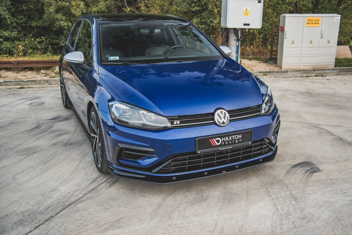Street Pro Cup Spoilerlippe Front Ansatz für VW Golf 7 R Facelift Maxton Design