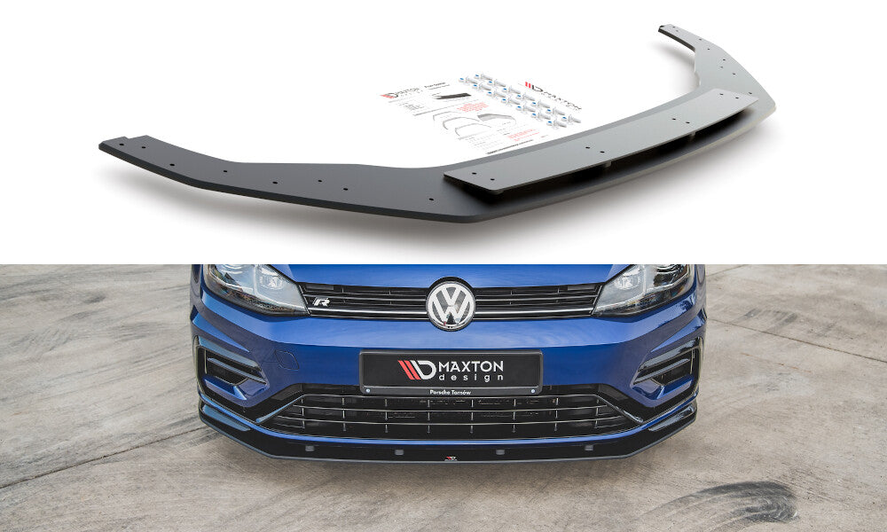Street Pro Cup Spoilerlippe Front Ansatz für VW Golf 7 R Facelift Maxton Design