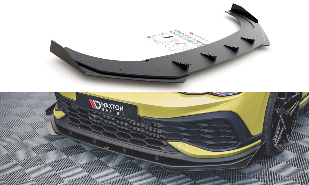 Street Pro Cup Spoilerlippe Front Ansatz für VW Golf 8 GTI Clubsport Maxton Design