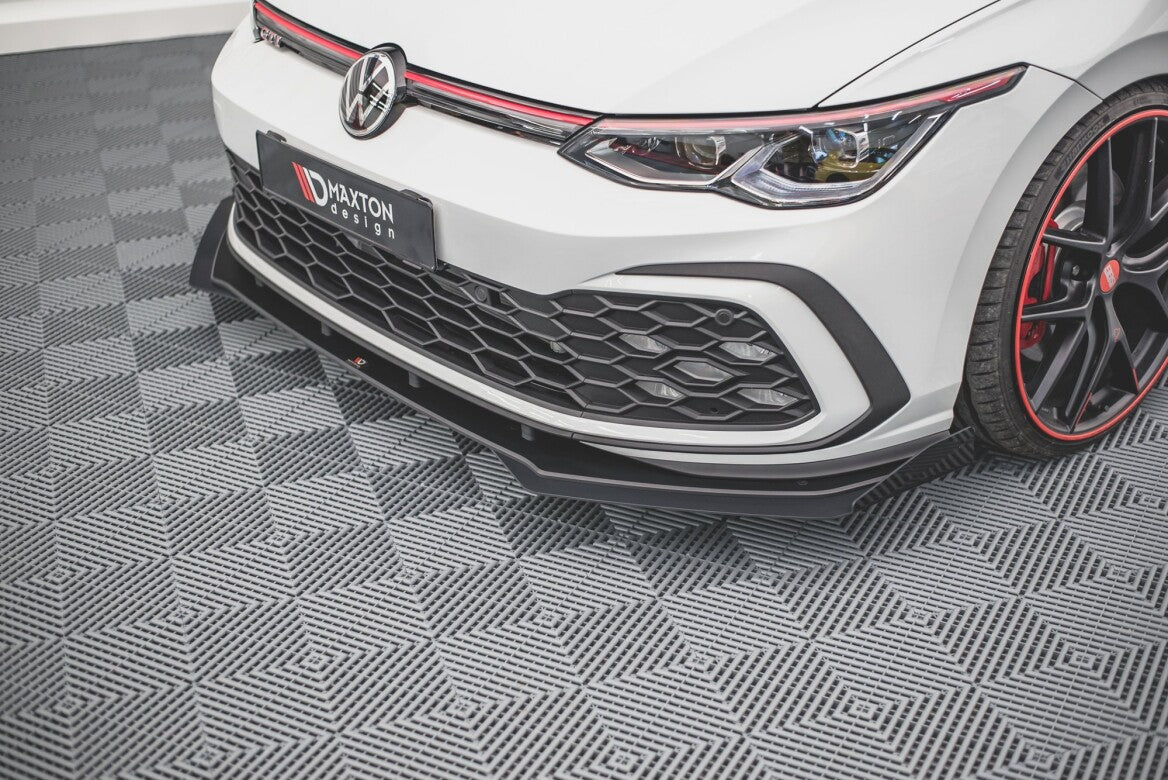 Street Pro Cup Spoilerlippe Front Ansatz für VW Golf 8 GTI Maxton Design