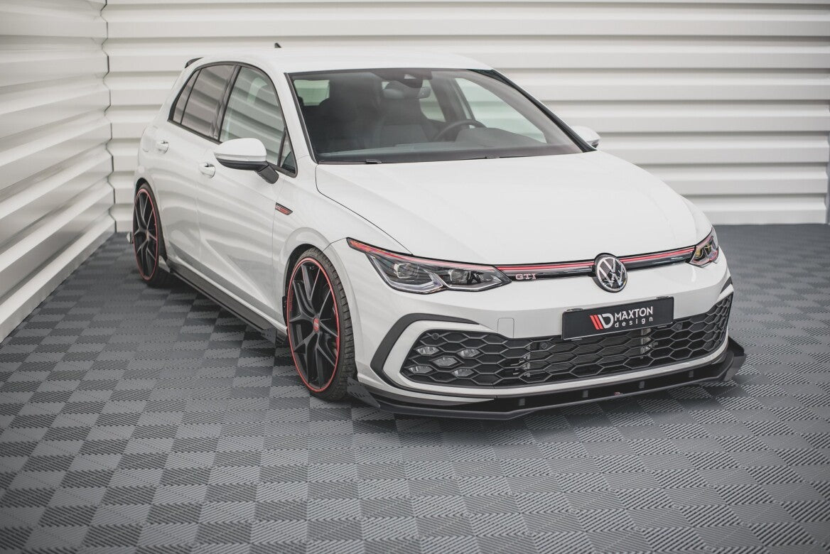 Street Pro Cup Spoilerlippe Front Ansatz für VW Golf 8 GTI Maxton Design