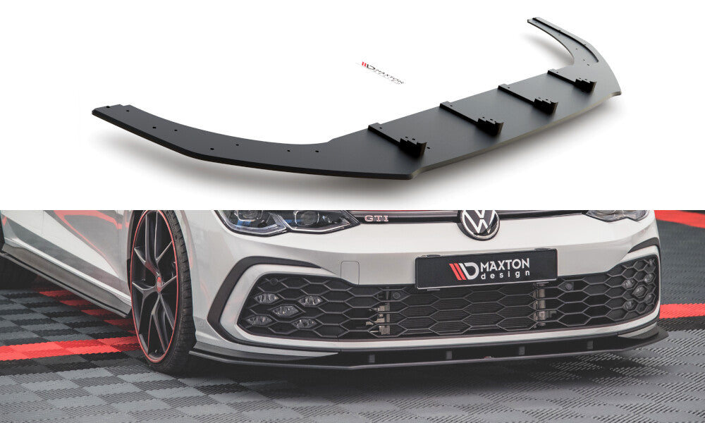 Street Pro Cup Spoilerlippe Front Ansatz für VW Golf 8 GTI Maxton Design