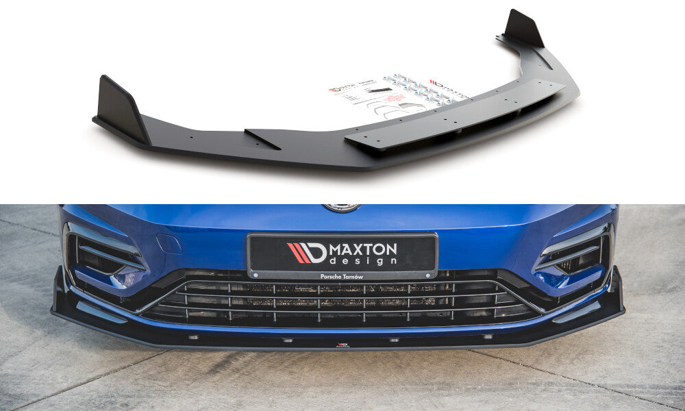 Street Pro Cup Spoilerlippe Front Ansatz V.2 für VW Golf 7 R Facelift Maxton Design