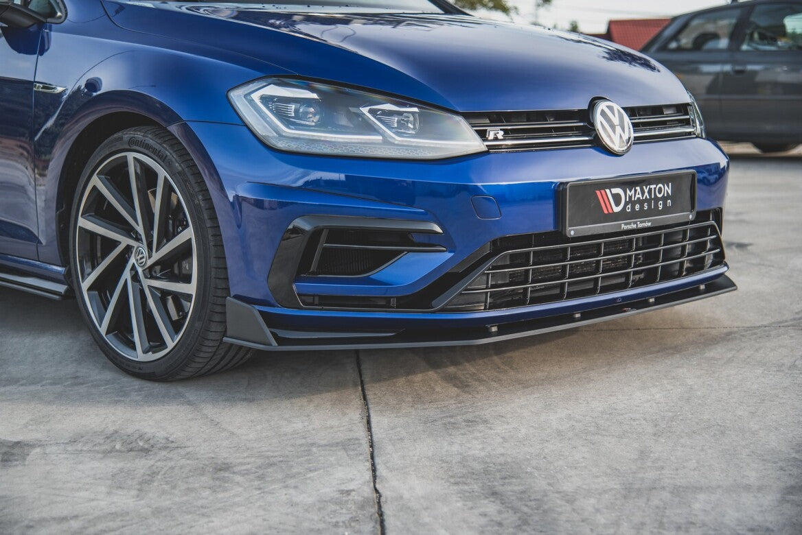Street Pro Cup Spoilerlippe Front Ansatz V.2 für VW Golf 7 R Facelift Maxton Design