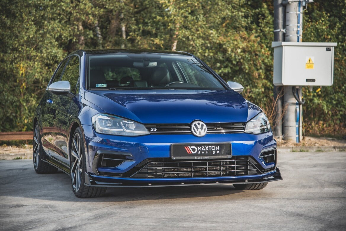Street Pro Cup Spoilerlippe Front Ansatz V.2 für VW Golf 7 R Facelift Maxton Design