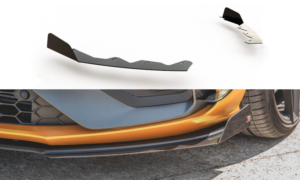 Street Pro Front Stoßstangen Flaps für Ford Focus ST / ST-Line Mk4 Flaps Maxton Design