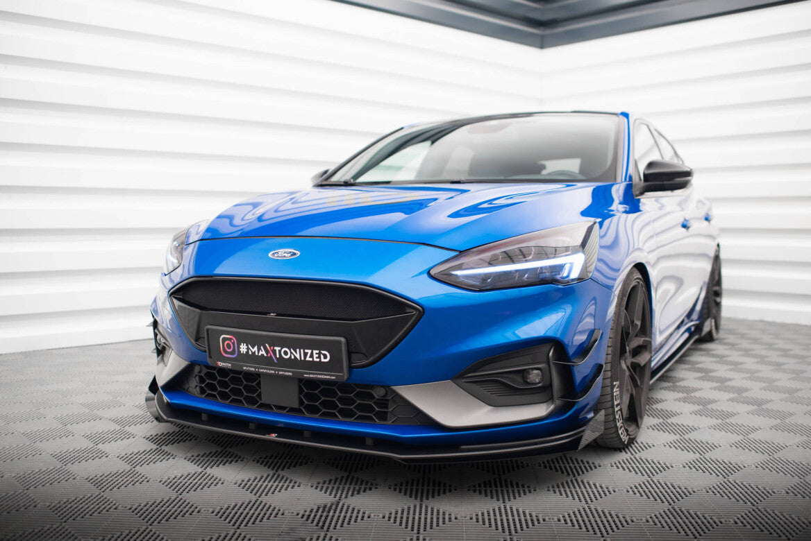 Street Pro Front Stoßstangen Flaps für Ford Focus ST / ST-Line Mk4 Flaps Maxton Design
