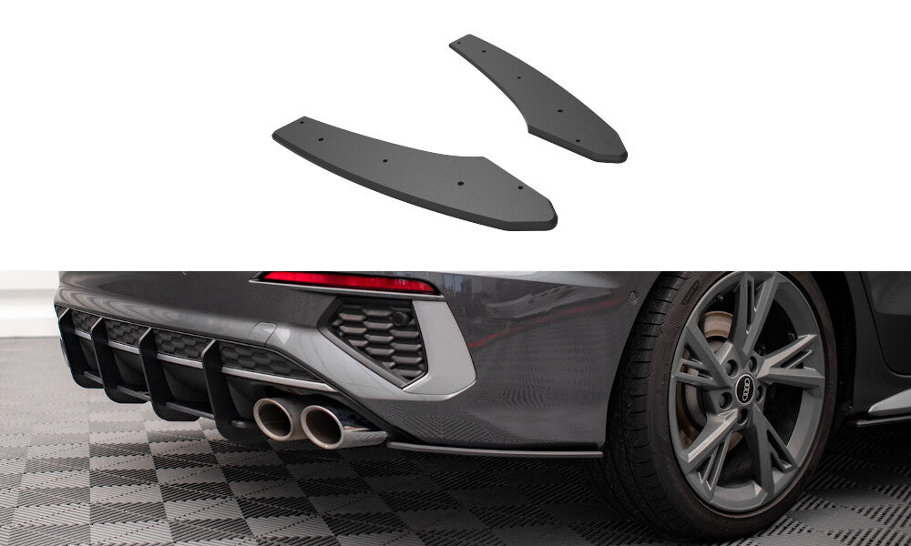 Street Pro Heck Ansatz Flaps Diffusor +Flaps für Audi S3 Limousine 8Y Maxton Design