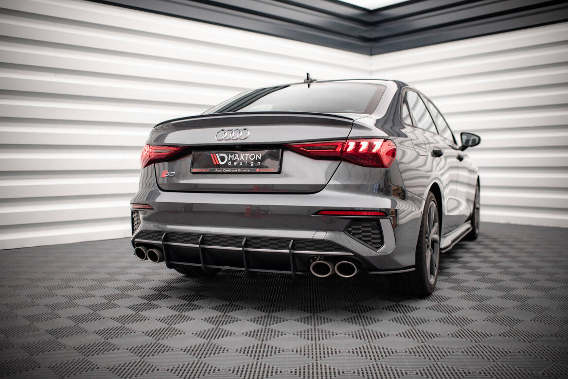 Street Pro Heck Ansatz Flaps Diffusor +Flaps für Audi S3 Limousine 8Y Maxton Design