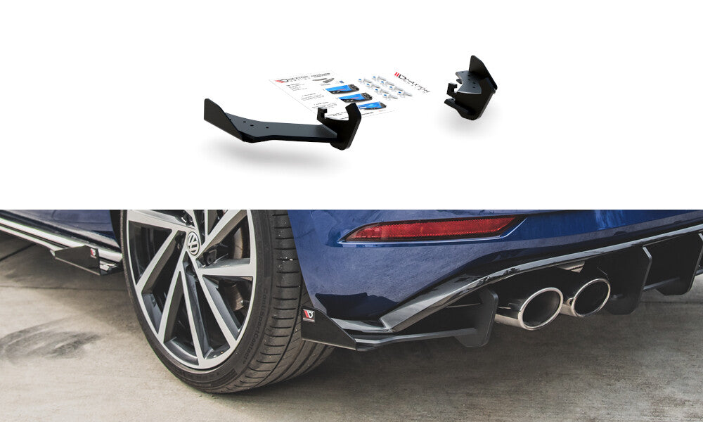 Street Pro Heck Ansatz Flaps Diffusor + Flaps für VW Golf 7 R Facelift Maxton Design