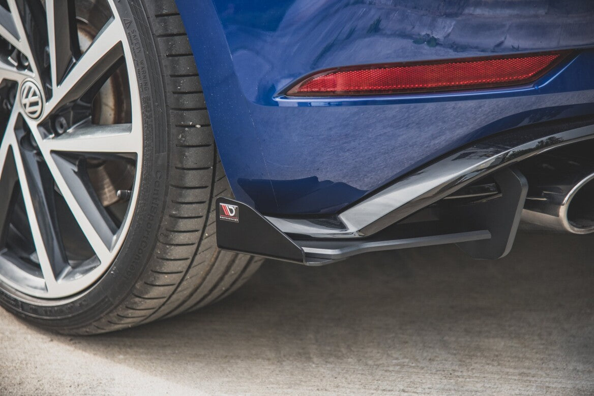 Street Pro Heck Ansatz Flaps Diffusor + Flaps für VW Golf 7 R Facelift Maxton Design