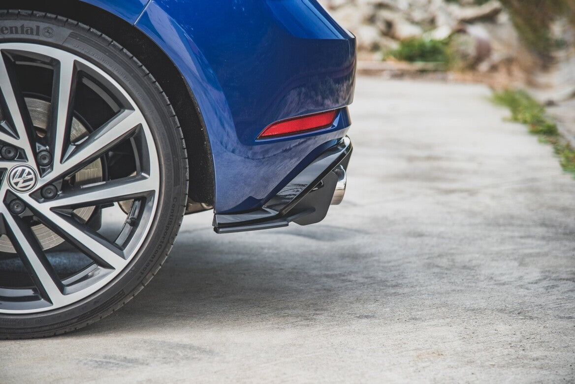 Street Pro Heck Ansatz Flaps Diffusor + Flaps für VW Golf 7 R Facelift Maxton Design