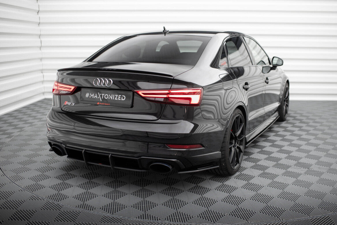 Street Pro Heck Ansatz Flaps Diffusor für Audi RS3 Limousine 8V Facelift Maxton Design