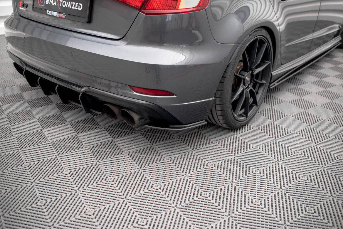 Street Pro Heck Ansatz Flaps Diffusor für Audi S3 Sportback 8V Facelift Maxton Design