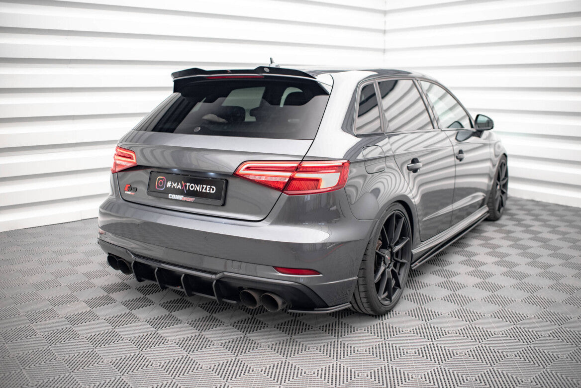 Street Pro Heck Ansatz Flaps Diffusor für Audi S3 Sportback 8V Facelift Maxton Design