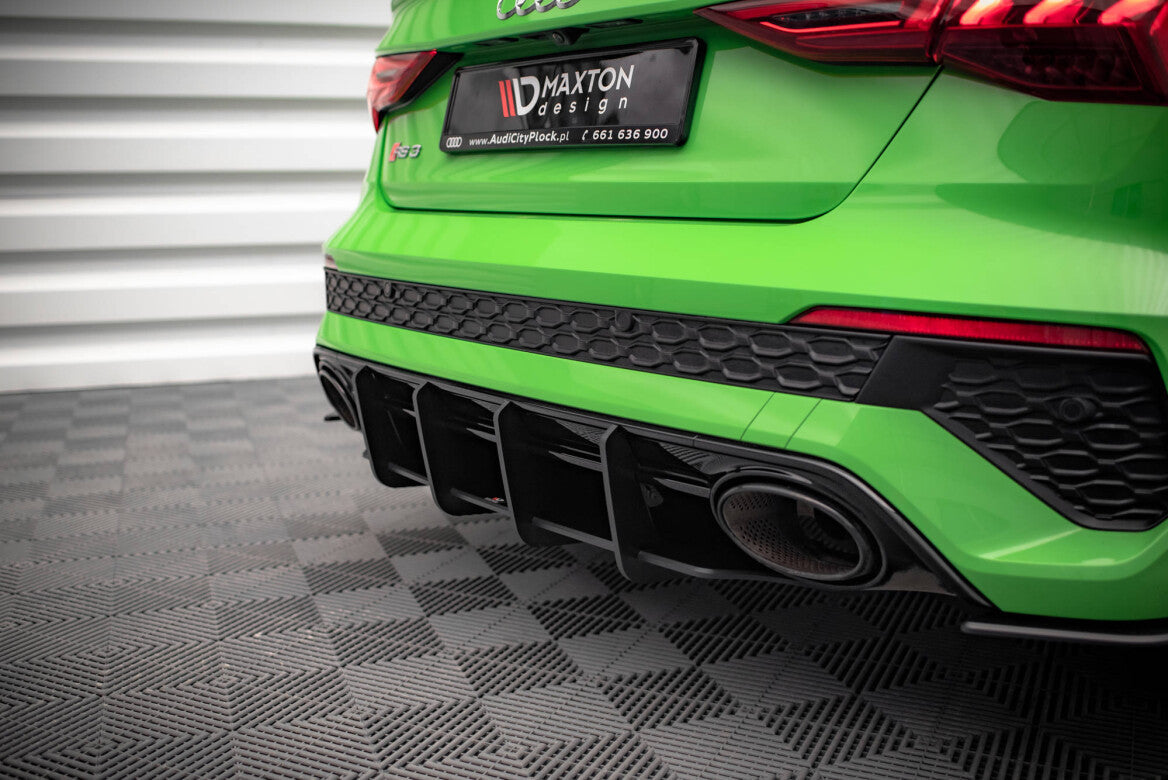 Street Pro Heckschürze Heck Ansatz Diffusor für Audi RS3 Limousine 8Y Maxton Design