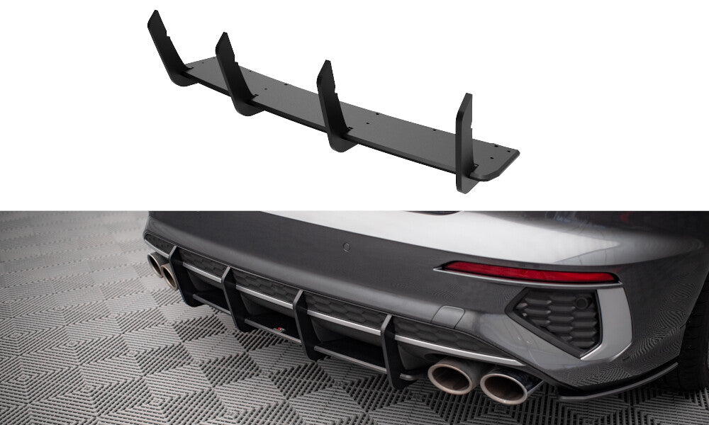 Street Pro Heckschürze Heck Ansatz Diffusor für Audi S3 Limousine 8Y   Maxton Design