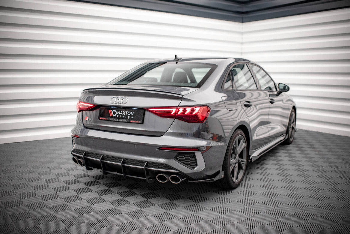 Street Pro Heckschürze Heck Ansatz Diffusor für Audi S3 Limousine 8Y   Maxton Design