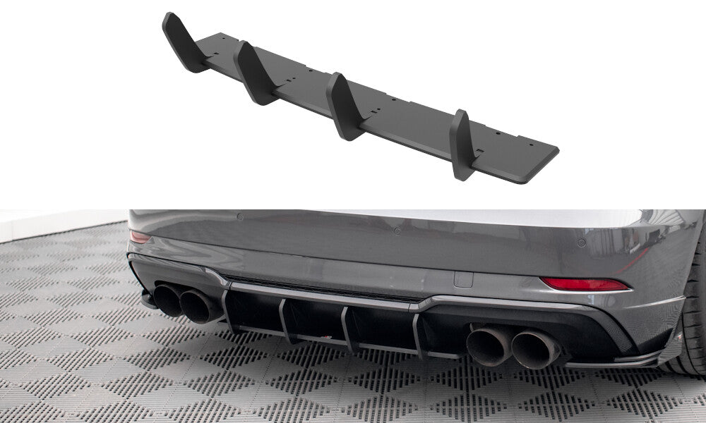 Street Pro Heckschürze Heck Ansatz Diffusor für Audi S3 Sportback 8V Facelift Maxton Design