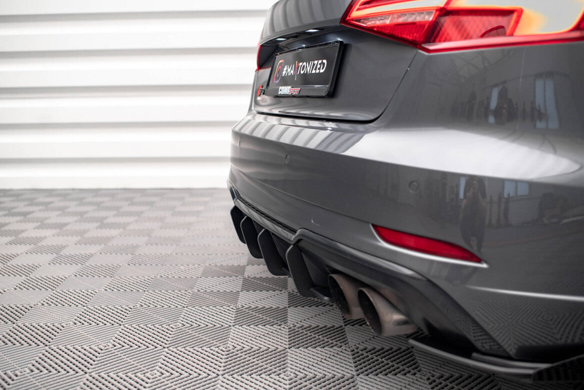Street Pro Heckschürze Heck Ansatz Diffusor für Audi S3 Sportback 8V Facelift Maxton Design