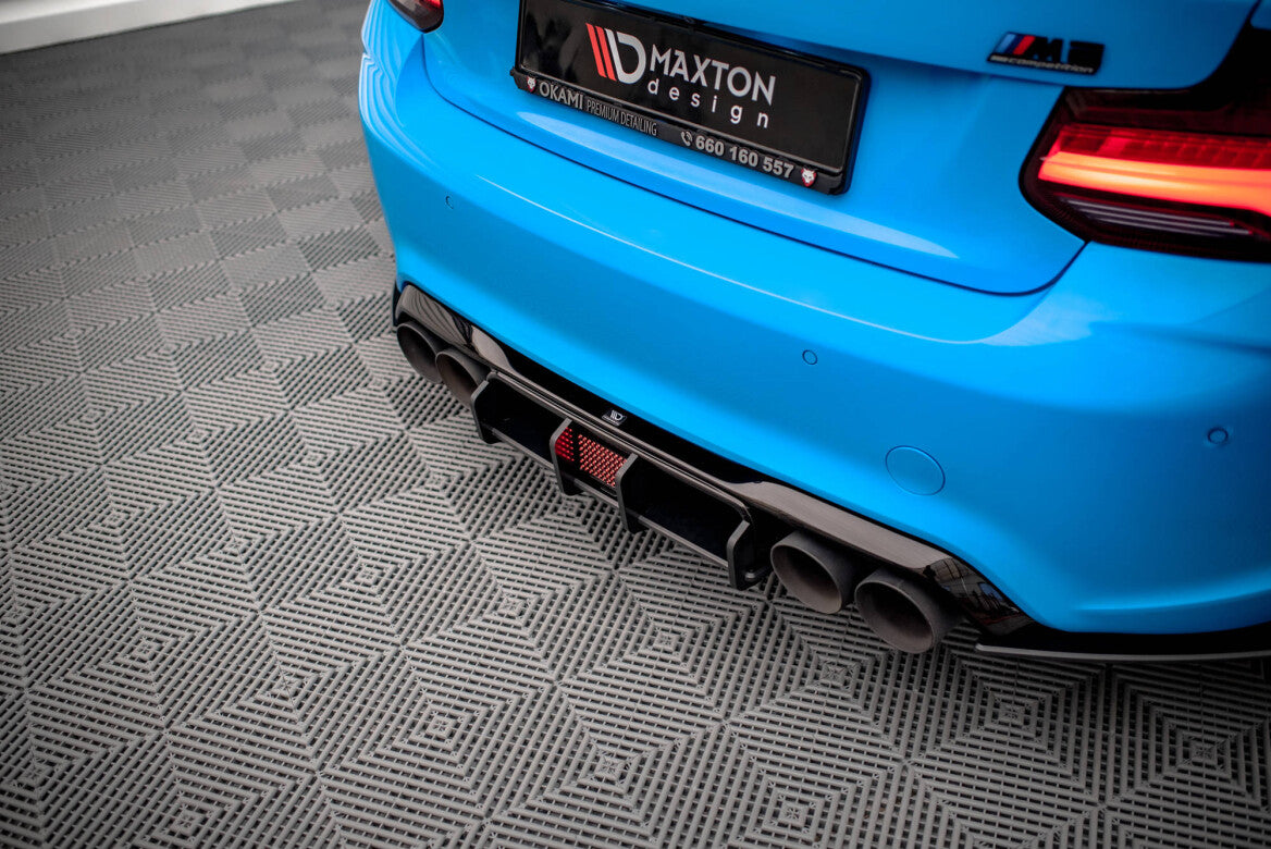 Street Pro Heckschürze Heck Ansatz Diffusor für BMW M2 F87 Maxton Design