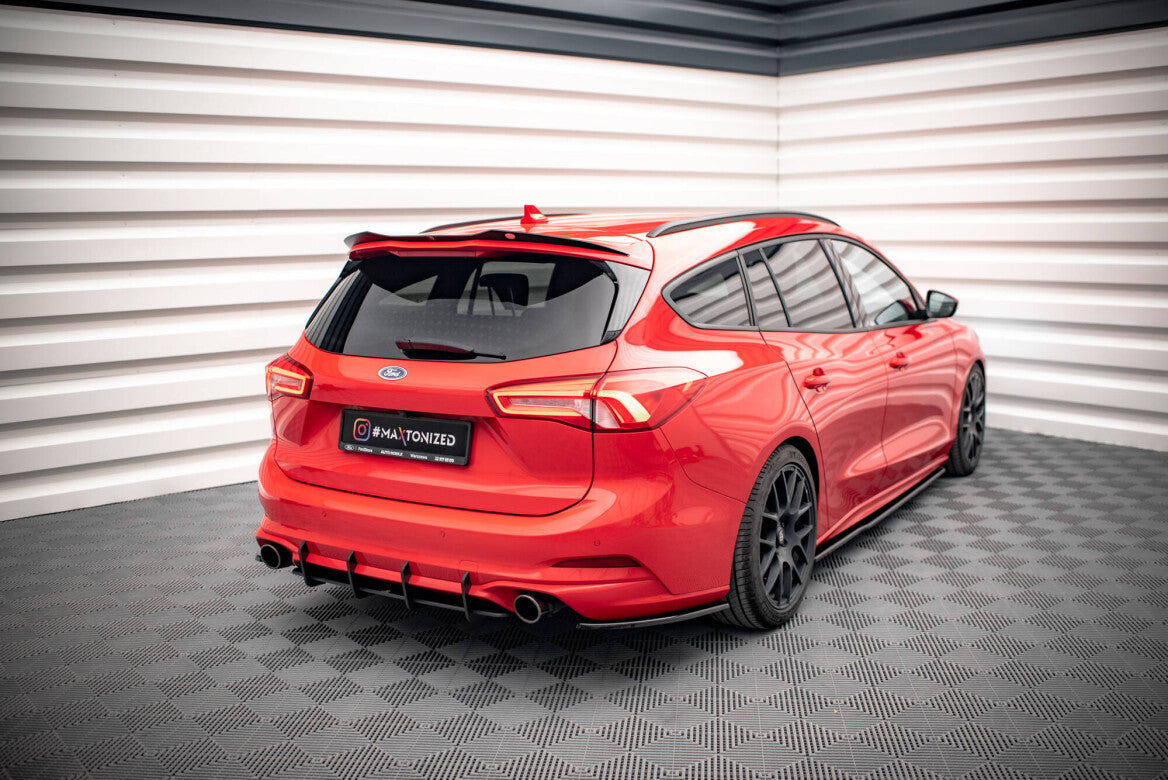 Street Pro Heckschürze Heck Ansatz Diffusor für Ford Focus Kombi ST-Line Mk4 Maxton Design