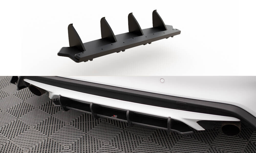 Street Pro Heckschürze Heck Ansatz Diffusor für Ford Focus ST Mk4 Maxton Design