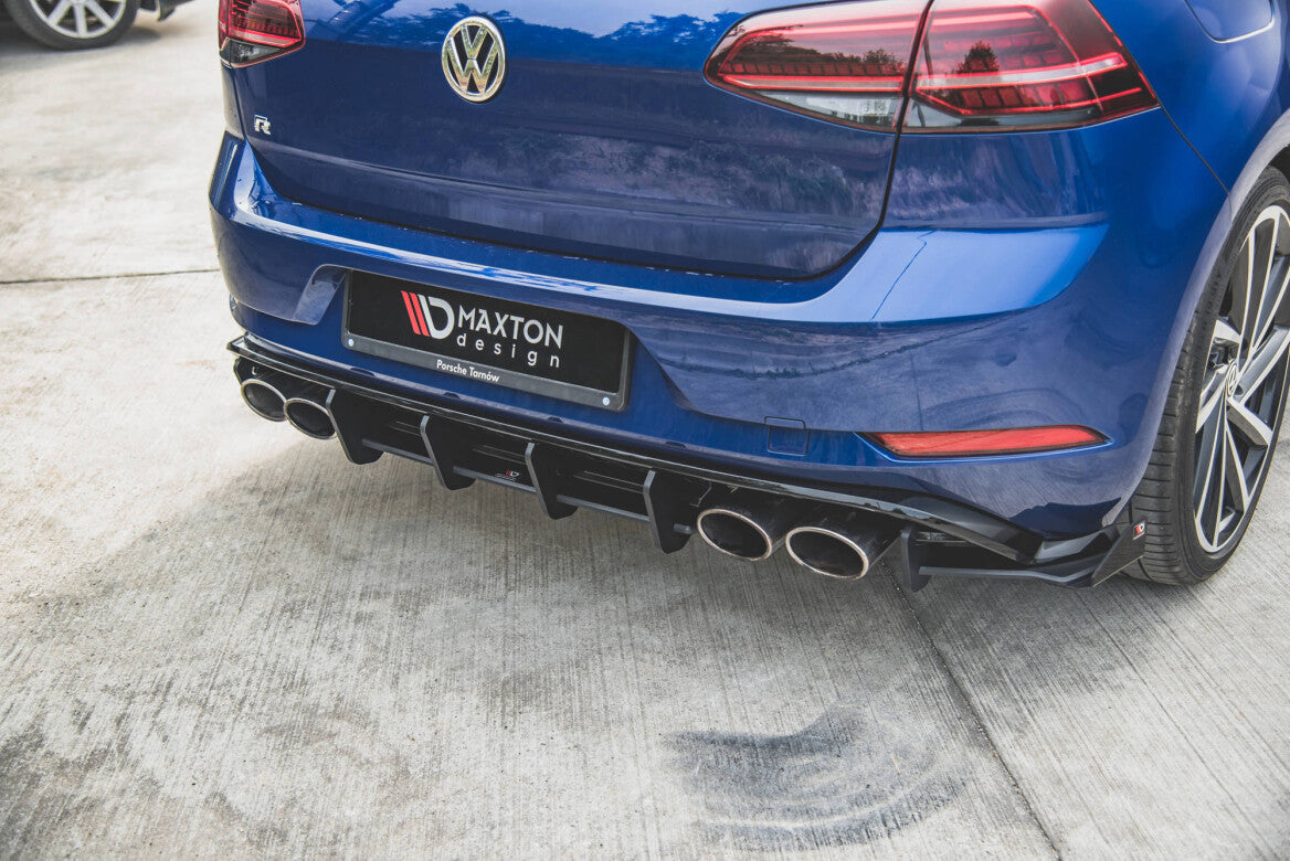 Street Pro Heckschürze Heck Ansatz Diffusor für VW Golf 7 R Facelift   Maxton Design