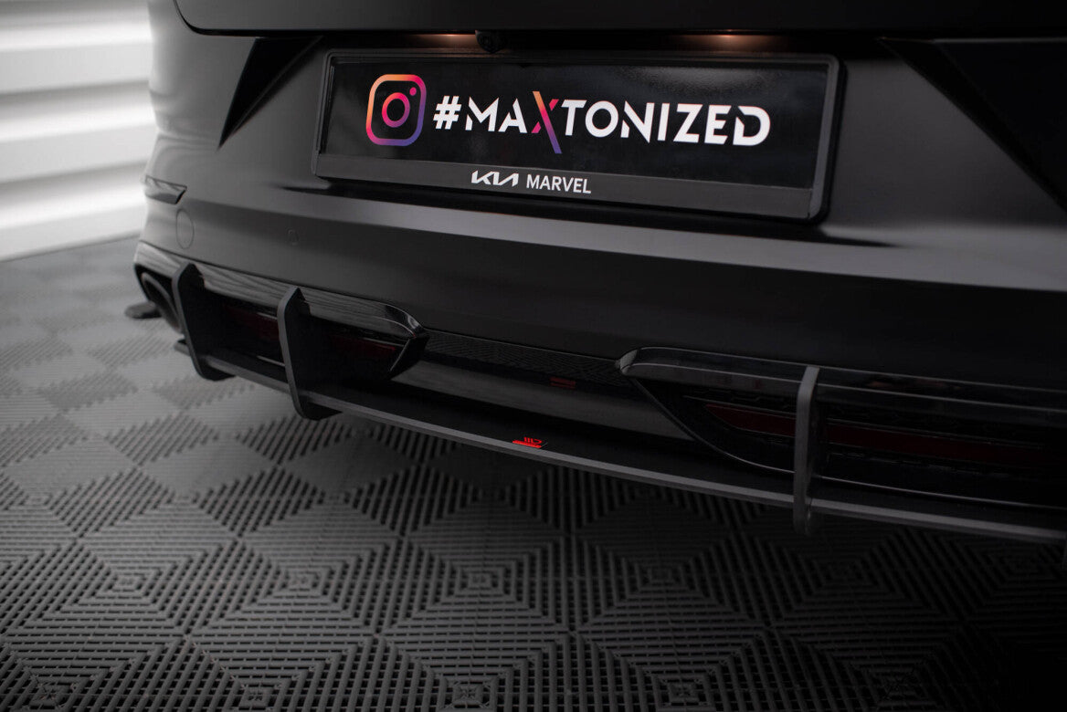 Street Pro Heckschürze Heck Ansatz Diffusor Heck Ansatz für Kia Proceed GT Facelift Maxton Design