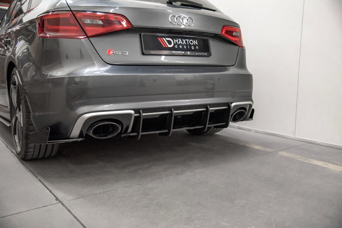 Street Pro Heckschürze Heck Ansatz Diffusor V.1 für Audi RS3 8V Sportback Maxton Design