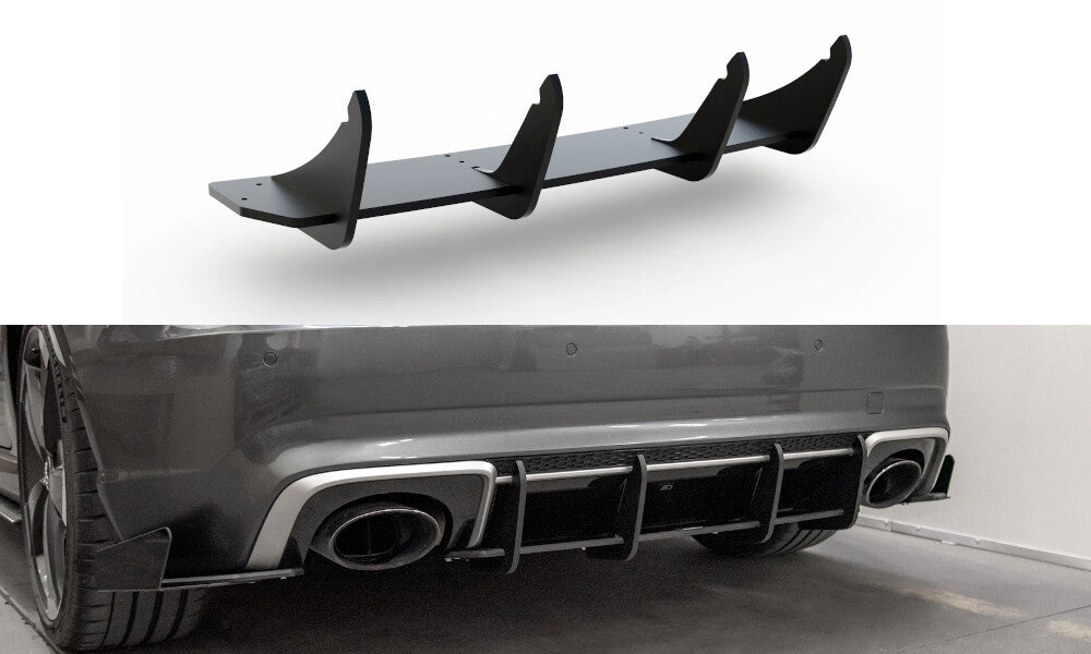 Street Pro Heckschürze Heck Ansatz Diffusor V.1 für Audi RS3 8V Sportback Maxton Design