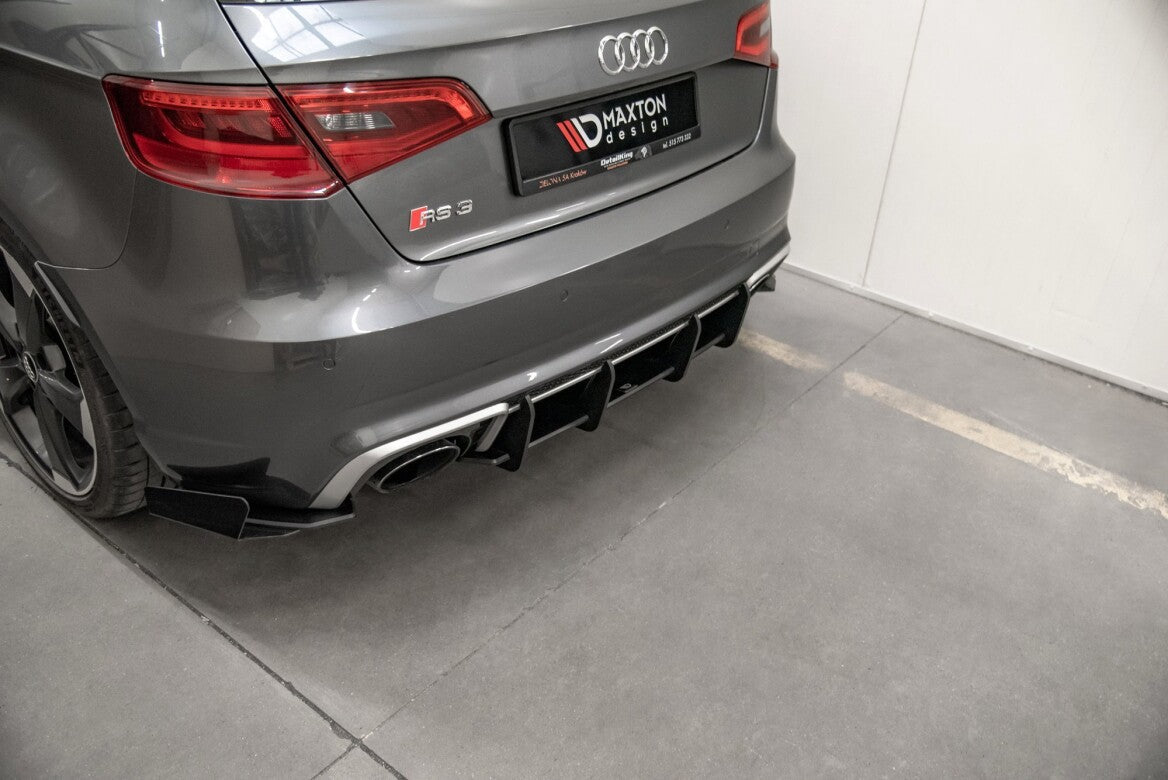 Street Pro Heckschürze Heck Ansatz Diffusor V.1 für Audi RS3 8V Sportback Maxton Design