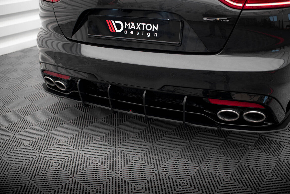 Street Pro Heckschürze Heck Ansatz Diffusor V.1 für Kia Stinger GT-Line Maxton Design