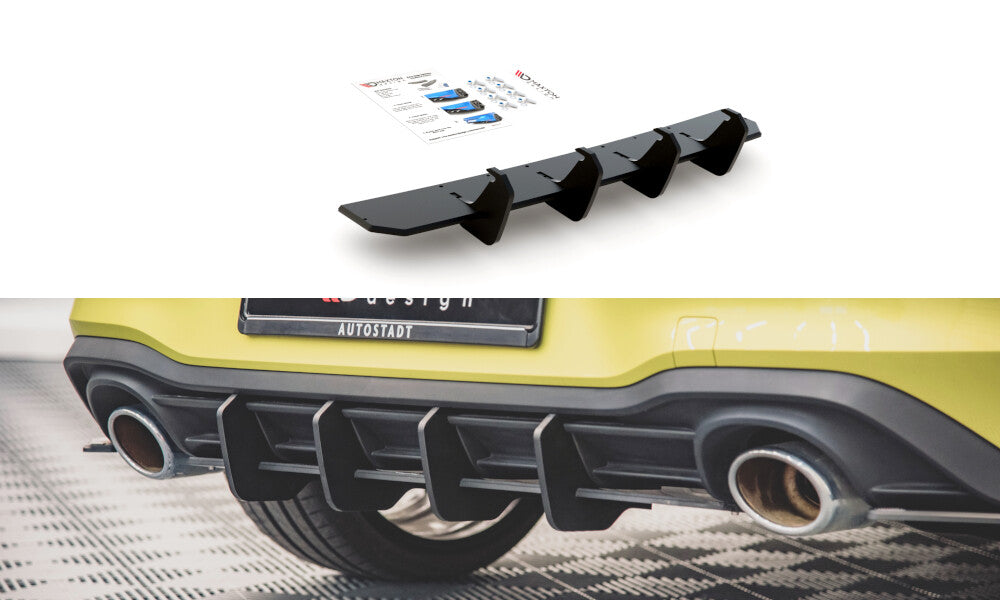 Street Pro Heckschürze Heck Ansatz Diffusor V.1 für VW Golf 8 GTI Clubsport Maxton Design