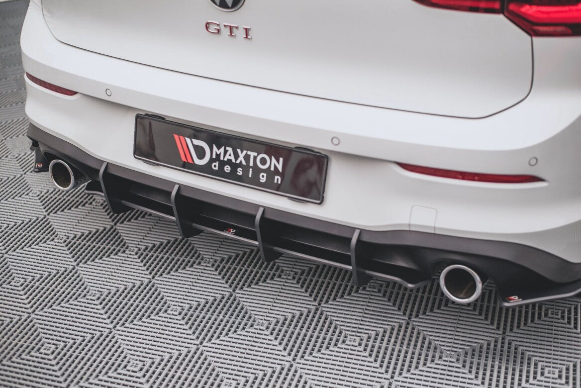 Street Pro Heckschürze Heck Ansatz Diffusor V.1 für VW Golf 8 GTI Maxton Design
