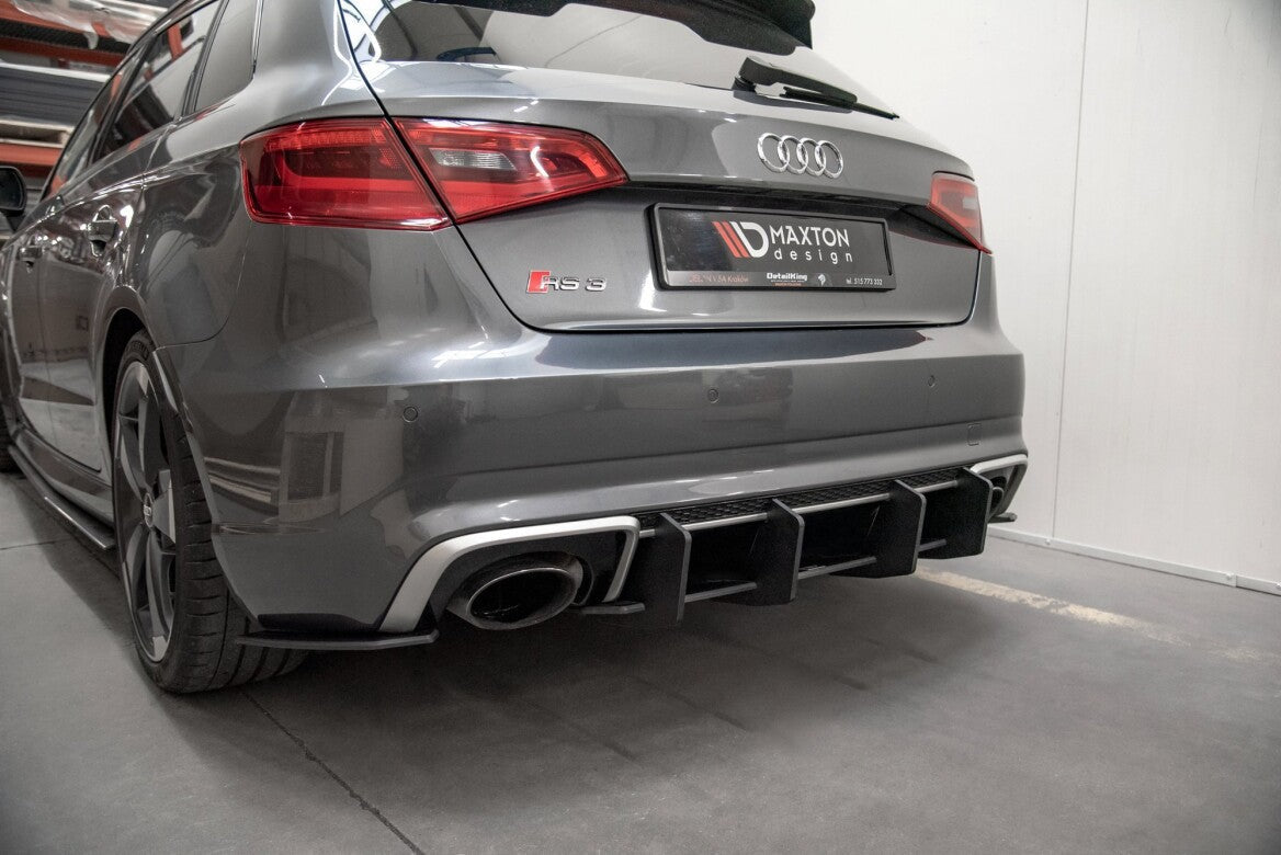 Street Pro Heckschürze Heck Ansatz Diffusor V.2 für Audi RS3 8V Sportback Maxton Design