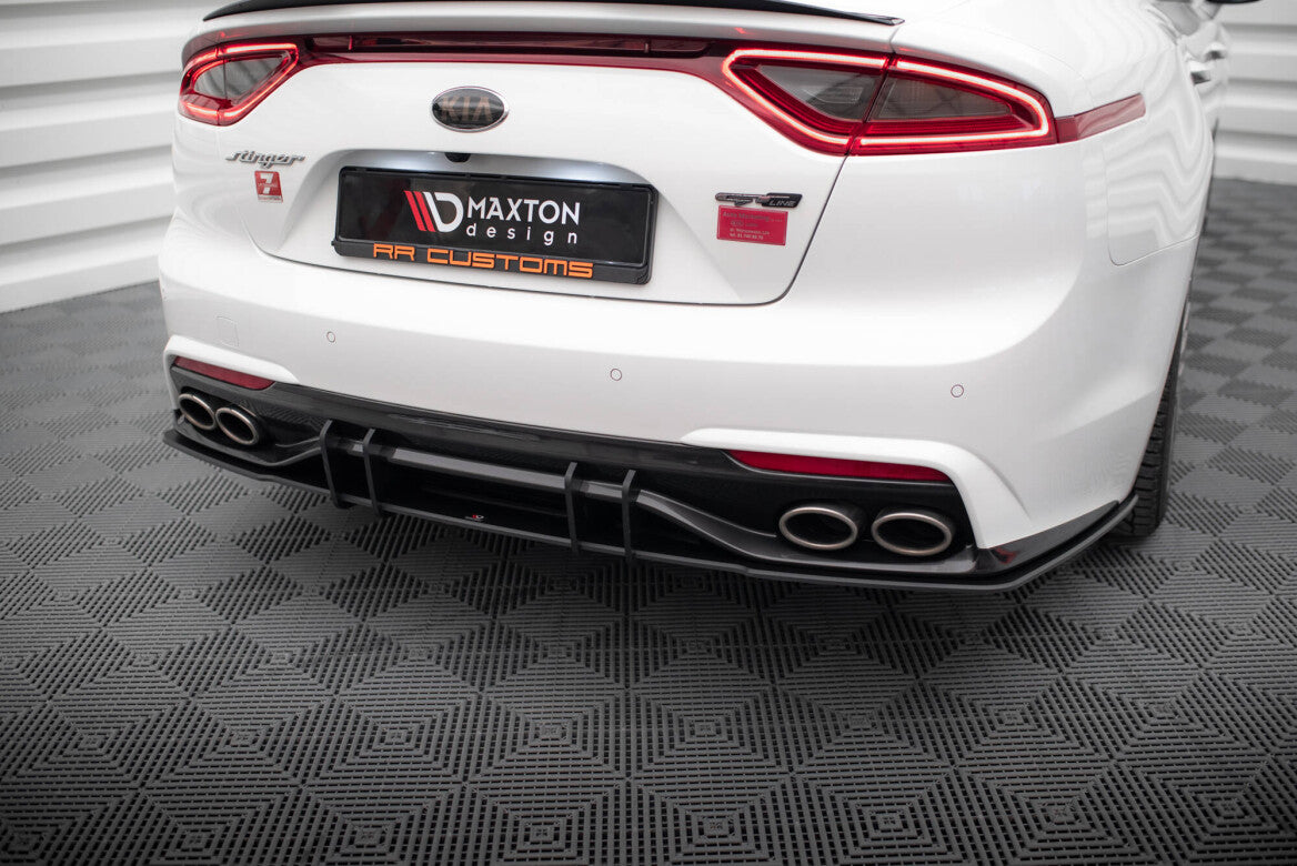 Street Pro Heckschürze Heck Ansatz Diffusor V.2 für Kia Stinger GT-Line Maxton Design
