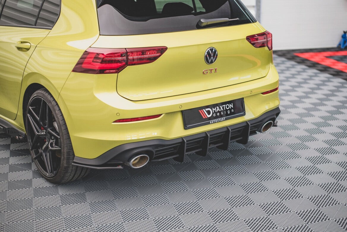 Street Pro Heckschürze Heck Ansatz Diffusor V.2 für VW Golf 8 GTI Clubsport Maxton Design
