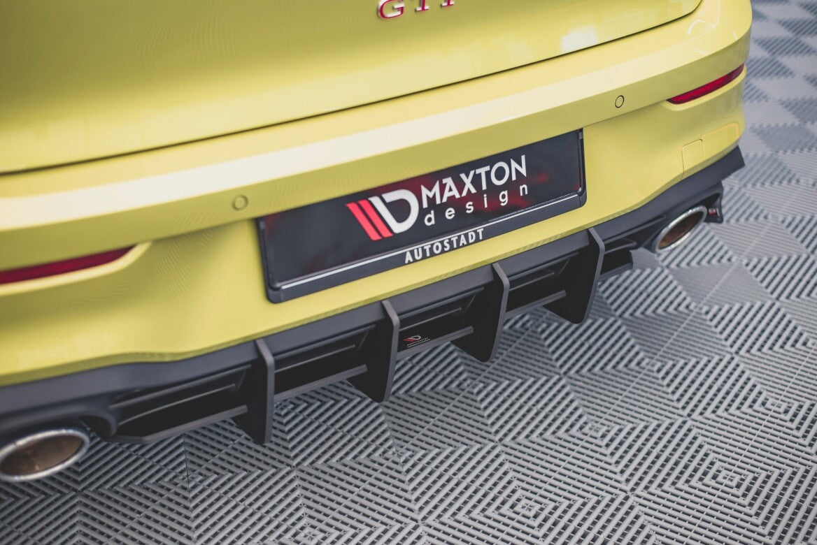 Street Pro Heckschürze Heck Ansatz Diffusor V.2 für VW Golf 8 GTI Clubsport Maxton Design
