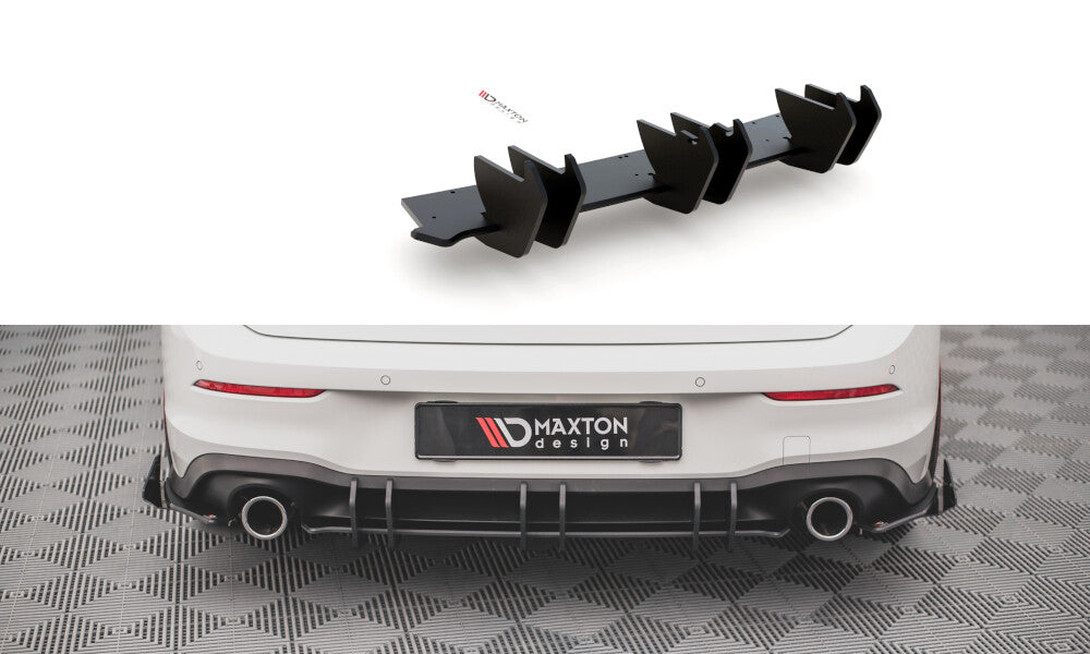 Street Pro Heckschürze Heck Ansatz Diffusor V.2 für VW Golf 8 GTI Maxton Design
