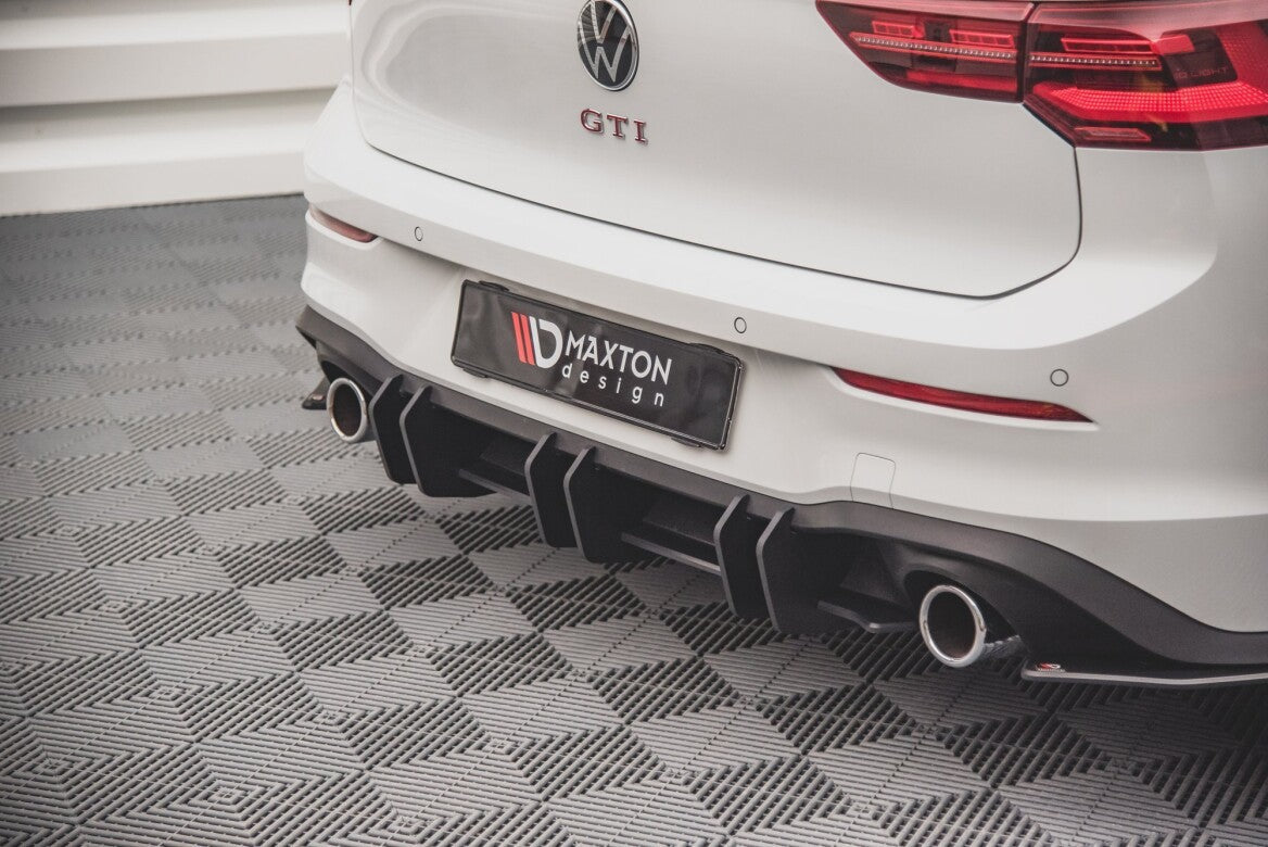 Street Pro Heckschürze Heck Ansatz Diffusor V.2 für VW Golf 8 GTI Maxton Design